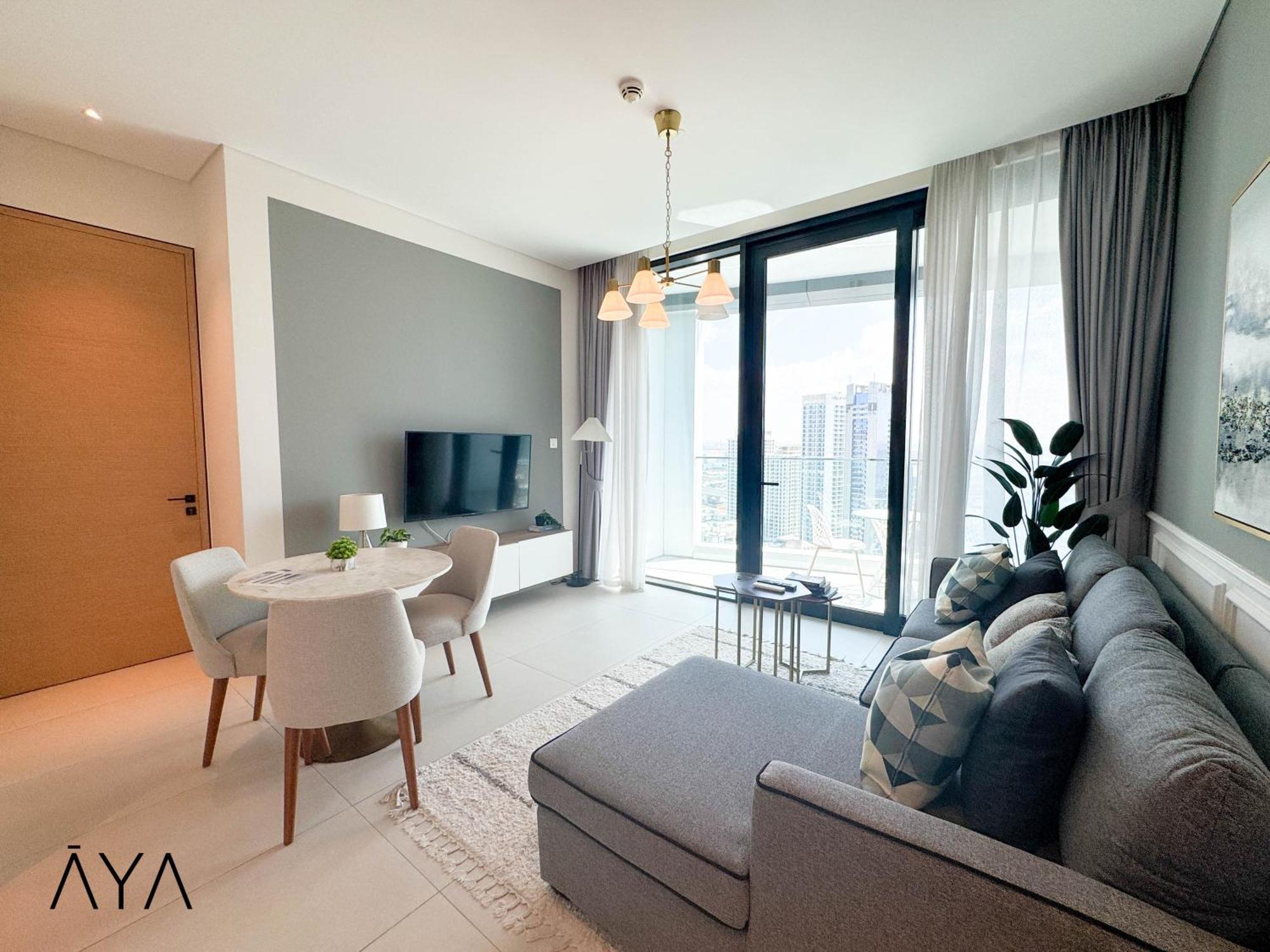 Jumeirah Gate Tower 1 - Stylish Apartment With Pool & City Views Dubai Bagian luar foto
